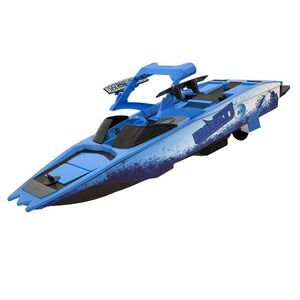 Open Box - Hyper -  RC Pavati 2.0 Wakeboard Boat - 1:18 Scale Blue